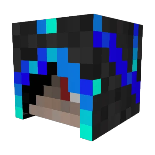Crop_Duster3 Minecraft avatar head, 3D render