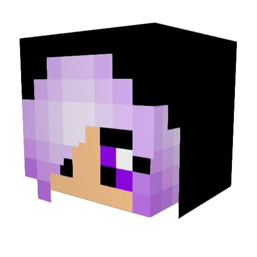 Cropsie Minecraft avatar head, 3D render