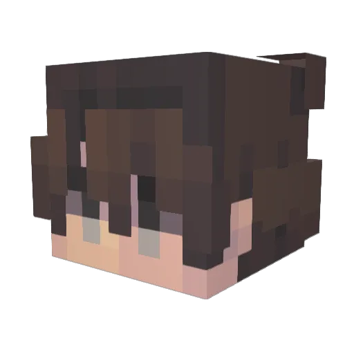 CrossBoys Minecraft avatar head, 3D render