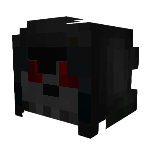 CrossDarkness Minecraft avatar head, 3D render