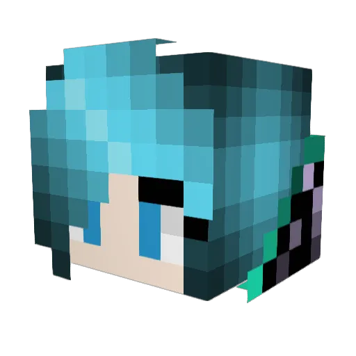 CrossFire73 Minecraft avatar head, 3D render