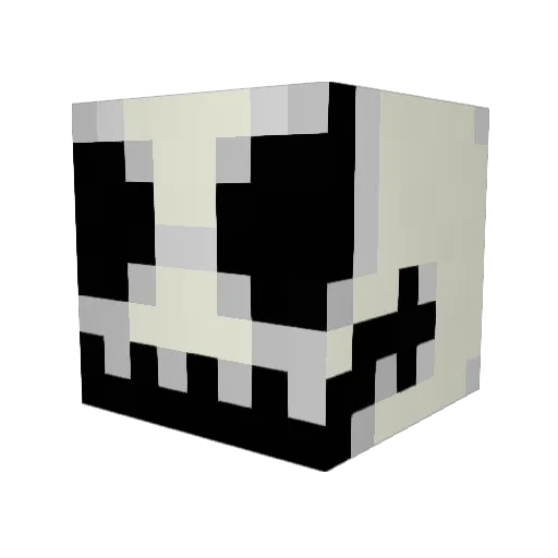 CrossLKS Minecraft avatar head, 3D render