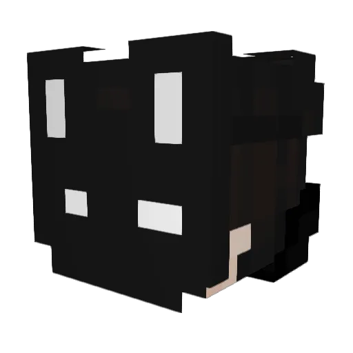 CrossPlayerOfc Minecraft avatar head, 3D render