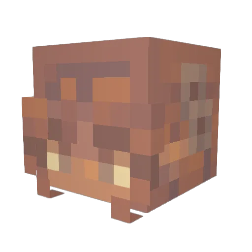 CrossStatue64 Minecraft avatar head, 3D render