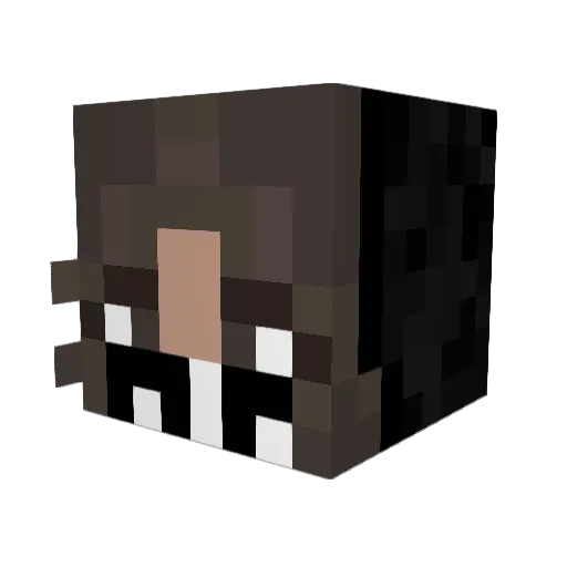 CrossStich Minecraft avatar head, 3D render
