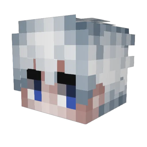 CrossVMC Minecraft avatar head, 3D render