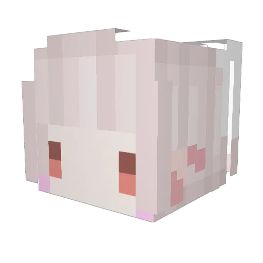 Cross_Z Minecraft avatar head, 3D render