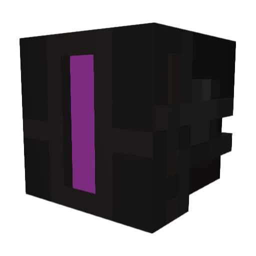 Cross_hakugin Minecraft avatar head, 3D render