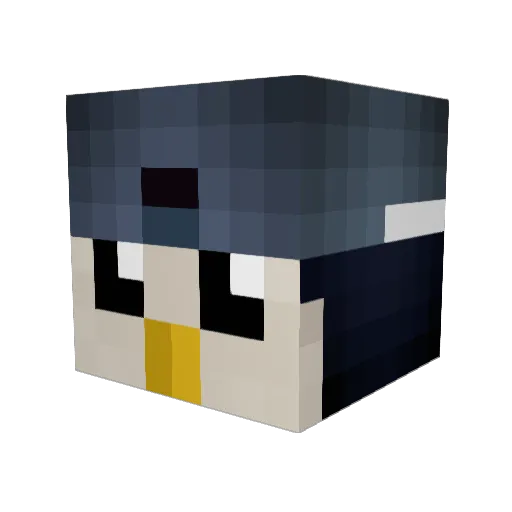 Crossbar0 Minecraft avatar head, 3D render