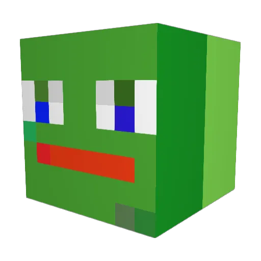 CrossedStorm102 Minecraft avatar head, 3D render