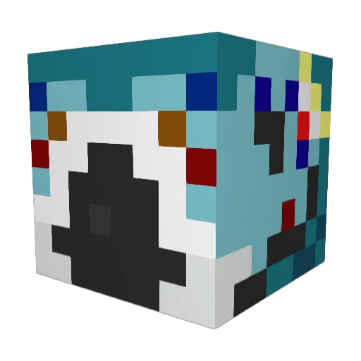 Crossed_Swords Minecraft avatar head, 3D render