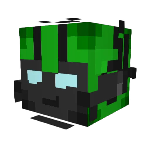 Crosshairs97 Minecraft avatar head, 3D render