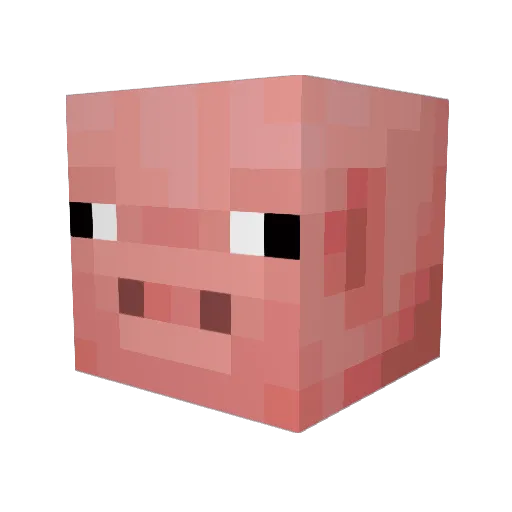 Crostist Minecraft avatar head, 3D render