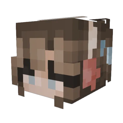 Crosu21 Minecraft avatar head, 3D render