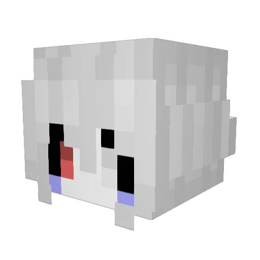 Croszzz Minecraft avatar head, 3D render