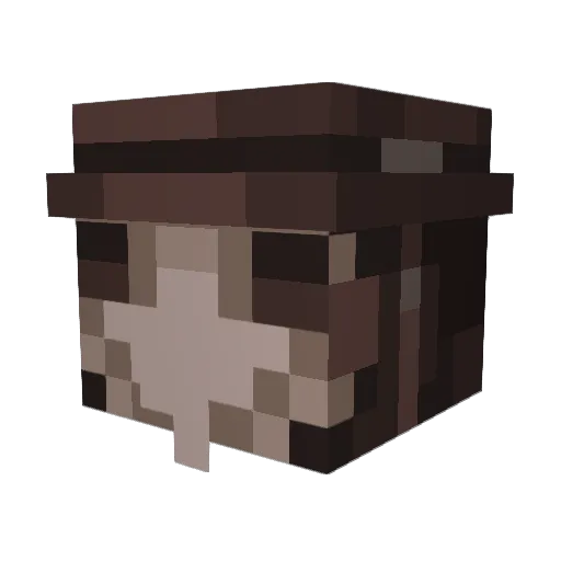 Crothen Minecraft avatar head, 3D render