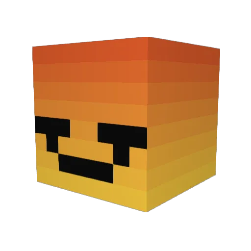 Crotix_ Minecraft avatar head, 3D render