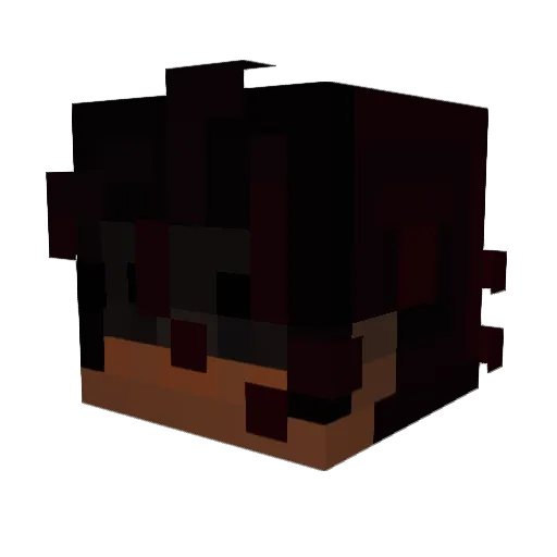 Crovantist Minecraft avatar head, 3D render