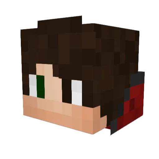 Crovax50 Minecraft avatar head, 3D render