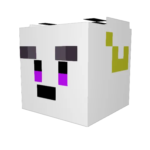 Croviis Minecraft avatar head, 3D render