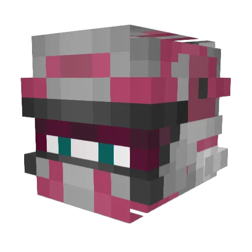 Crovvmeister Minecraft avatar head, 3D render
