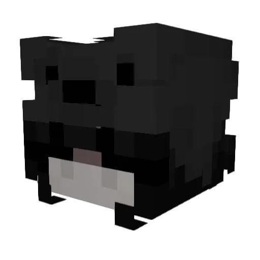 Crow9137 Minecraft avatar head, 3D render