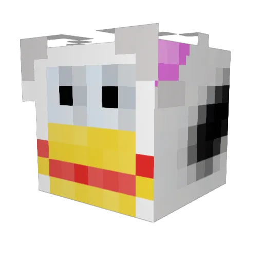CrowCulture Minecraft avatar head, 3D render
