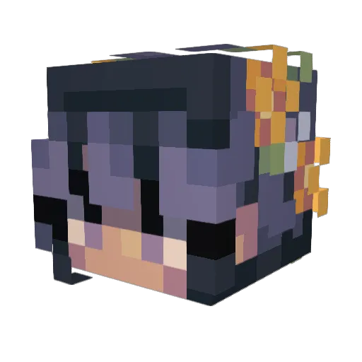 Crow_Lotus Minecraft avatar head, 3D render