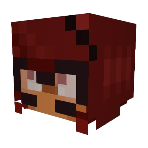 Crow_Lux Minecraft avatar head, 3D render