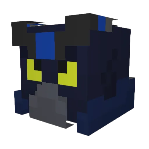 Crowemeister Minecraft avatar head, 3D render