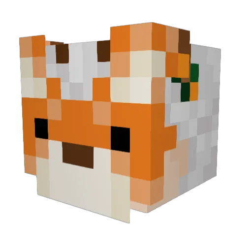 CrowintheStars Minecraft avatar head, 3D render
