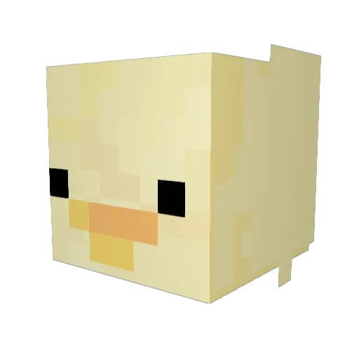 Crowjo_ Minecraft avatar head, 3D render