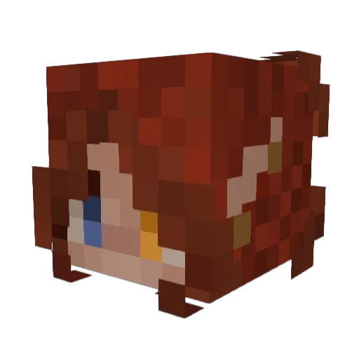 CrowlianCrone Minecraft avatar head, 3D render