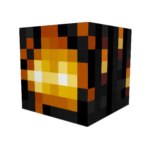 Crowller Minecraft avatar head, 3D render