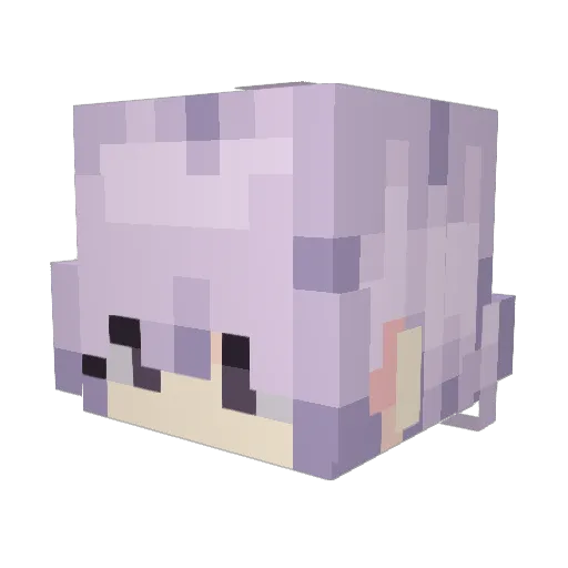 Crowmustard Minecraft avatar head, 3D render