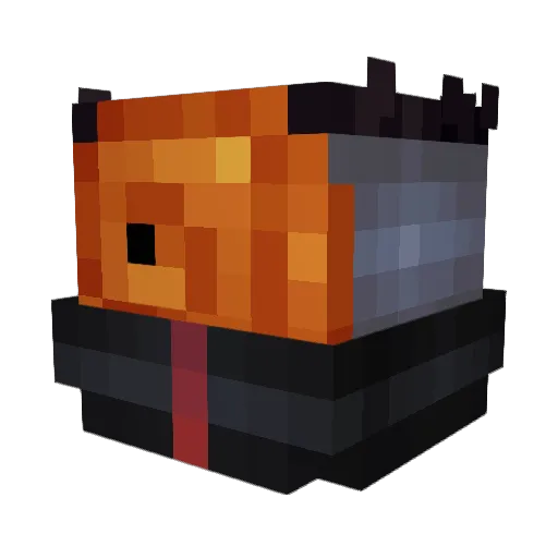 CrownJS Minecraft avatar head, 3D render
