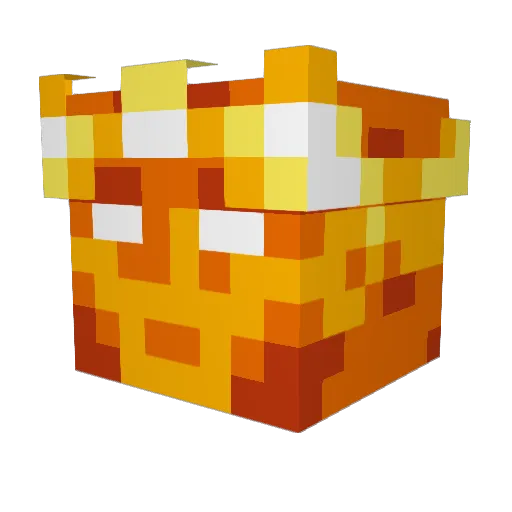 CrownMidas Minecraft avatar head, 3D render