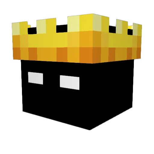 CrownVeil Minecraft avatar head, 3D render