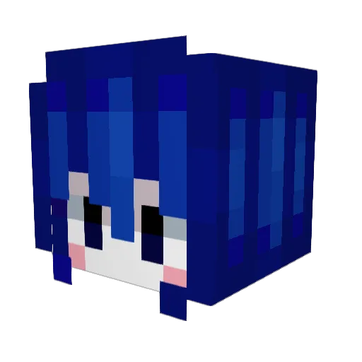 Crown_Child_Moon Minecraft avatar head, 3D render