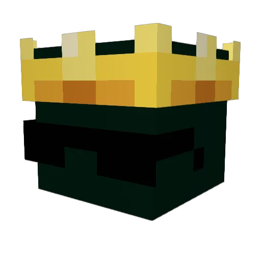 Crown_Controller Minecraft avatar head, 3D render