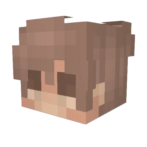 Crowned_Litch Minecraft avatar head, 3D render