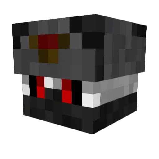 Crownight Minecraft avatar head, 3D render