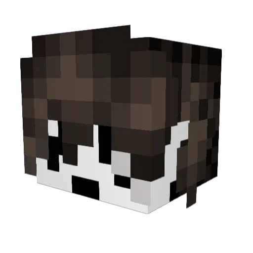 Crownlapse Minecraft avatar head, 3D render