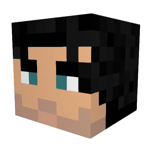 Crownslayer Minecraft avatar head, 3D render