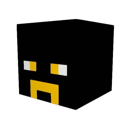Crowntastic Minecraft avatar head, 3D render