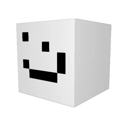 Crownylyx Minecraft avatar head, 3D render