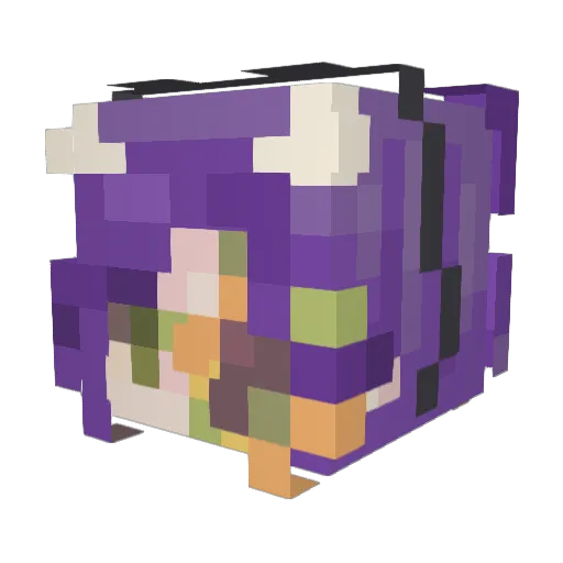 Crowz0n3 Minecraft avatar head, 3D render
