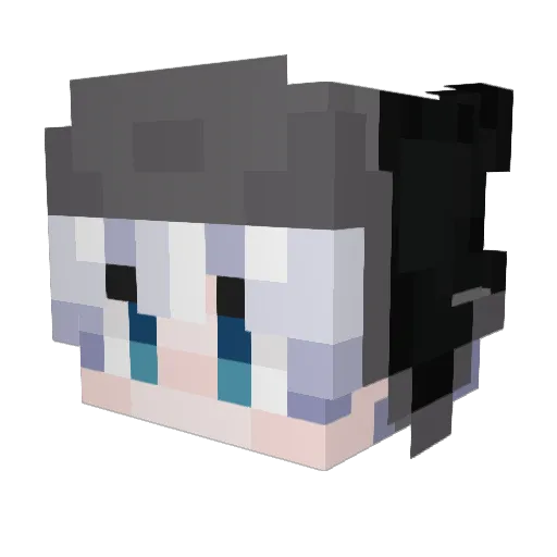 Crox13 Minecraft avatar head, 3D render