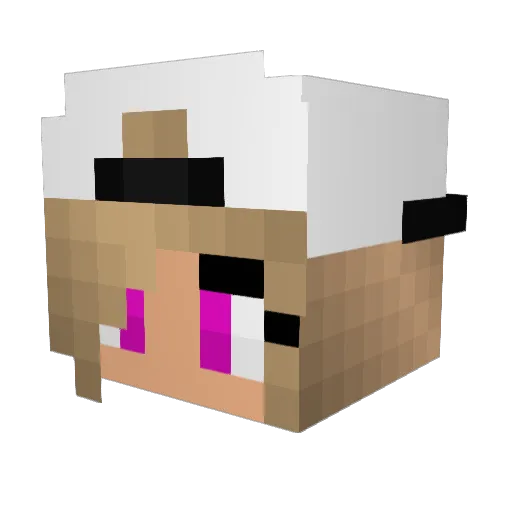 CroxNL Minecraft avatar head, 3D render