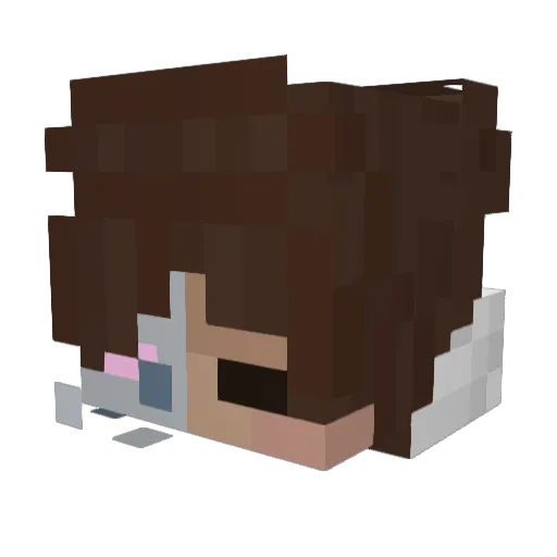 Croyo Minecraft avatar head, 3D render